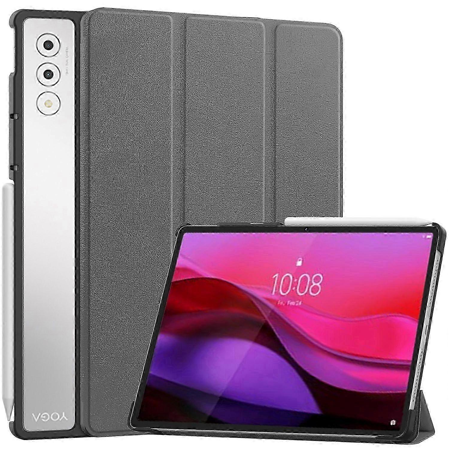 För Lenovo Yoga Tab Plus Fodral Anti-Drop Läder Stativ Tablett Skydd -