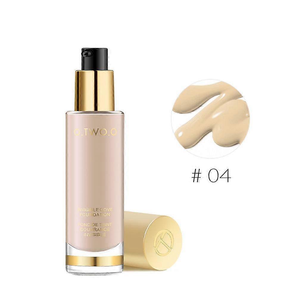 Natural Long-Lasting Liquid Foundation Lightweight Breathable High Coverage Flawless Finish Natural Glowing Skin Cruelty-Free