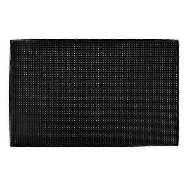 سجادة أطباق سوداء ورف أطباق - 45 × 30 سم