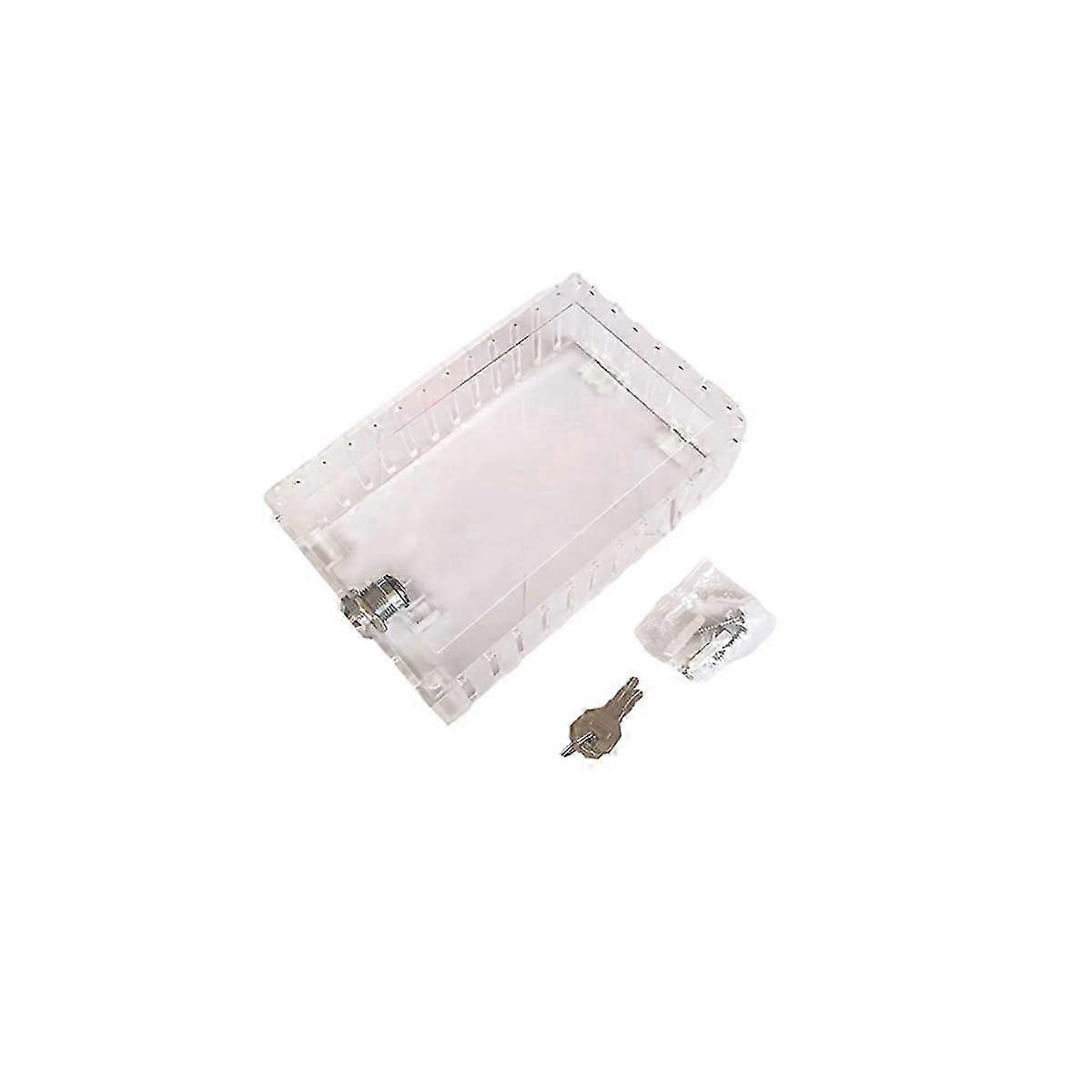 Transparent Waterproof Box Universal Thermostat Lock Box with Key for Wall Thermostat