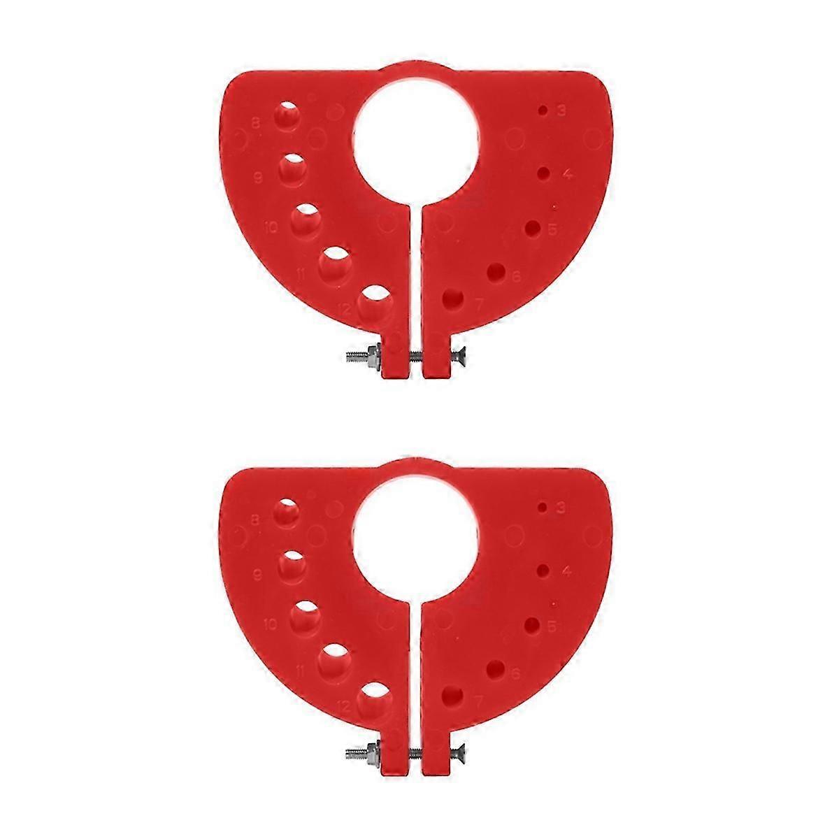 2pcs 3-12mm Multipurpose Drill Bit Grinding Sharpener Polishing Grinding Tool Parts Applicable Angle Grinder Red