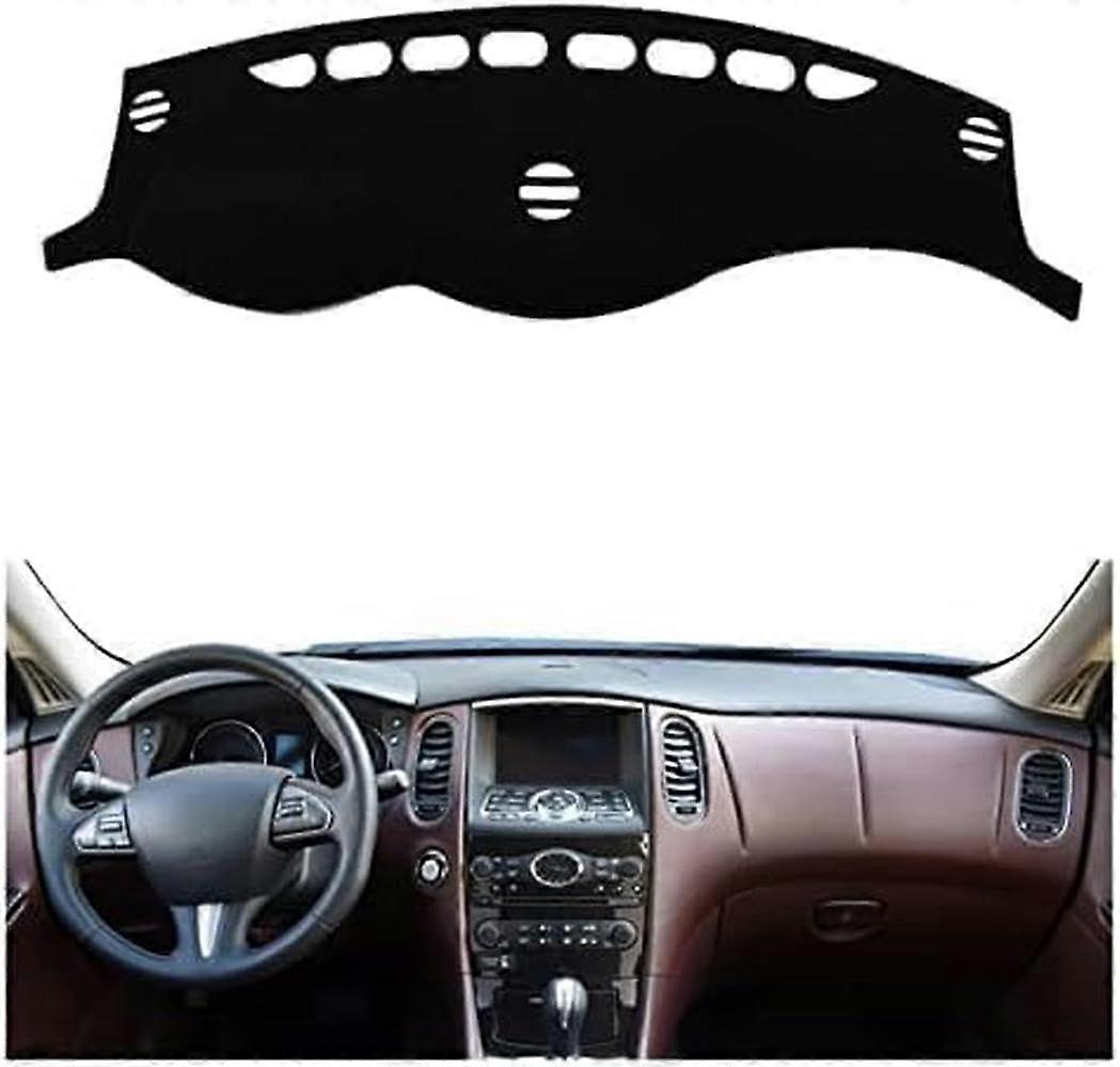 Car Dashboard Cover Dash Mat Sun Shade for Infiniti QX50 EX Series Anti-Glare Protects Against Sun Damage