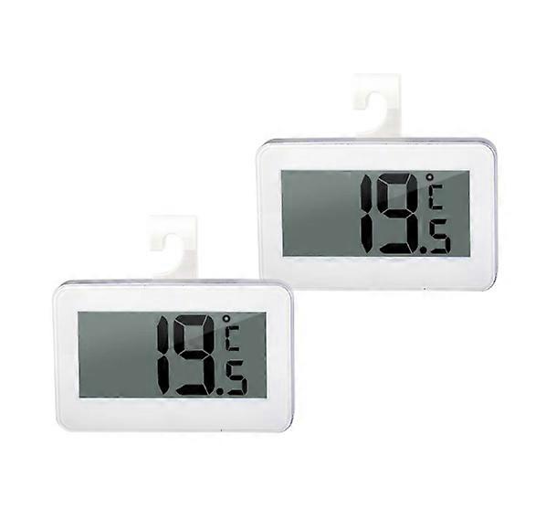 2 Mini Digital Thermometer, Freezer Thermometer, Digital Fridge Thermometer