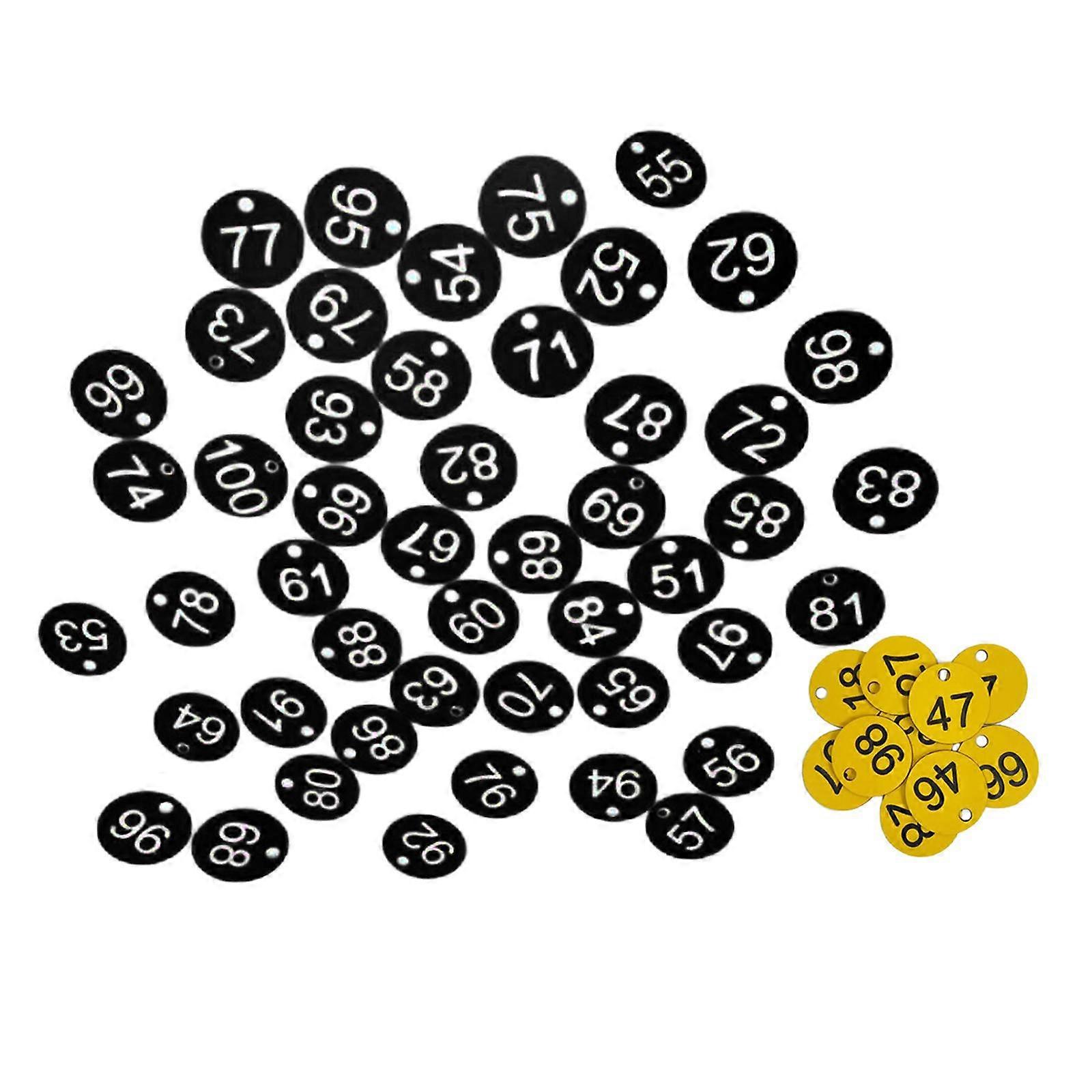 200x Round Number Tag for Hotel Dormitory Keys Supermarket