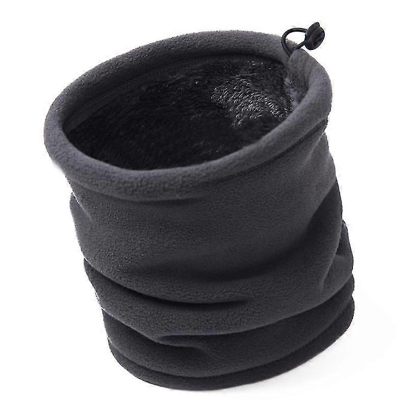 5color/Winter Soft Double Layer Fleece Thick Thermal Neck Gaiter Elastic Multifunctional Scarf