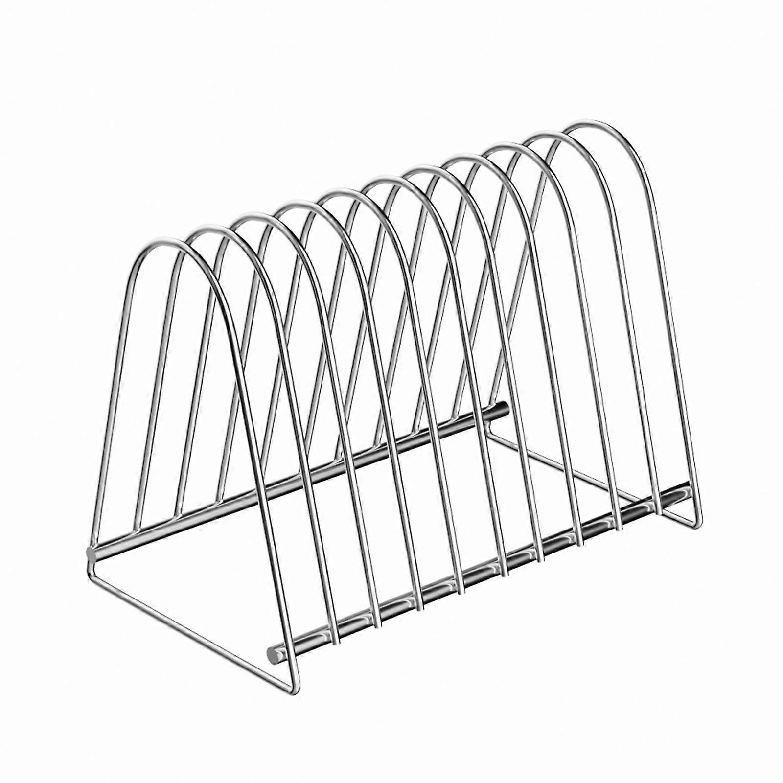 Elegant Vinyls Record Stand with Ten Compartments for 7" and 12" Albums for Tidy and Artistic Space