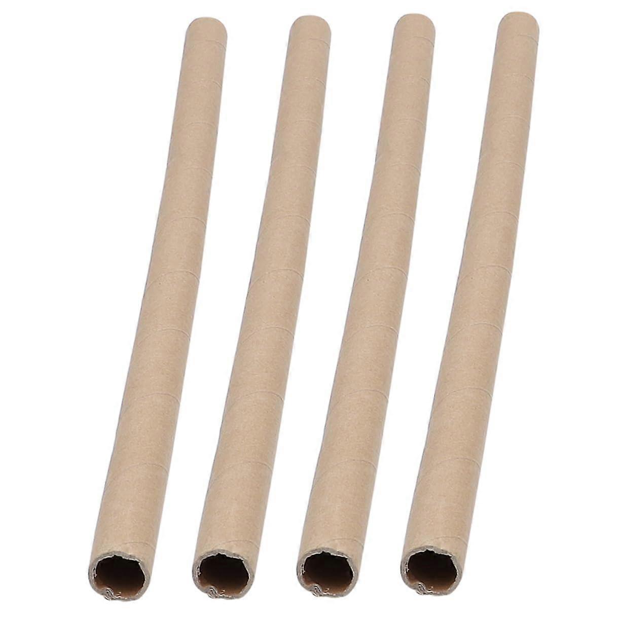 4pcs Paper Cardboard Tubes for Crafts Paper DIY Tube Classroom Creative Handmade Material