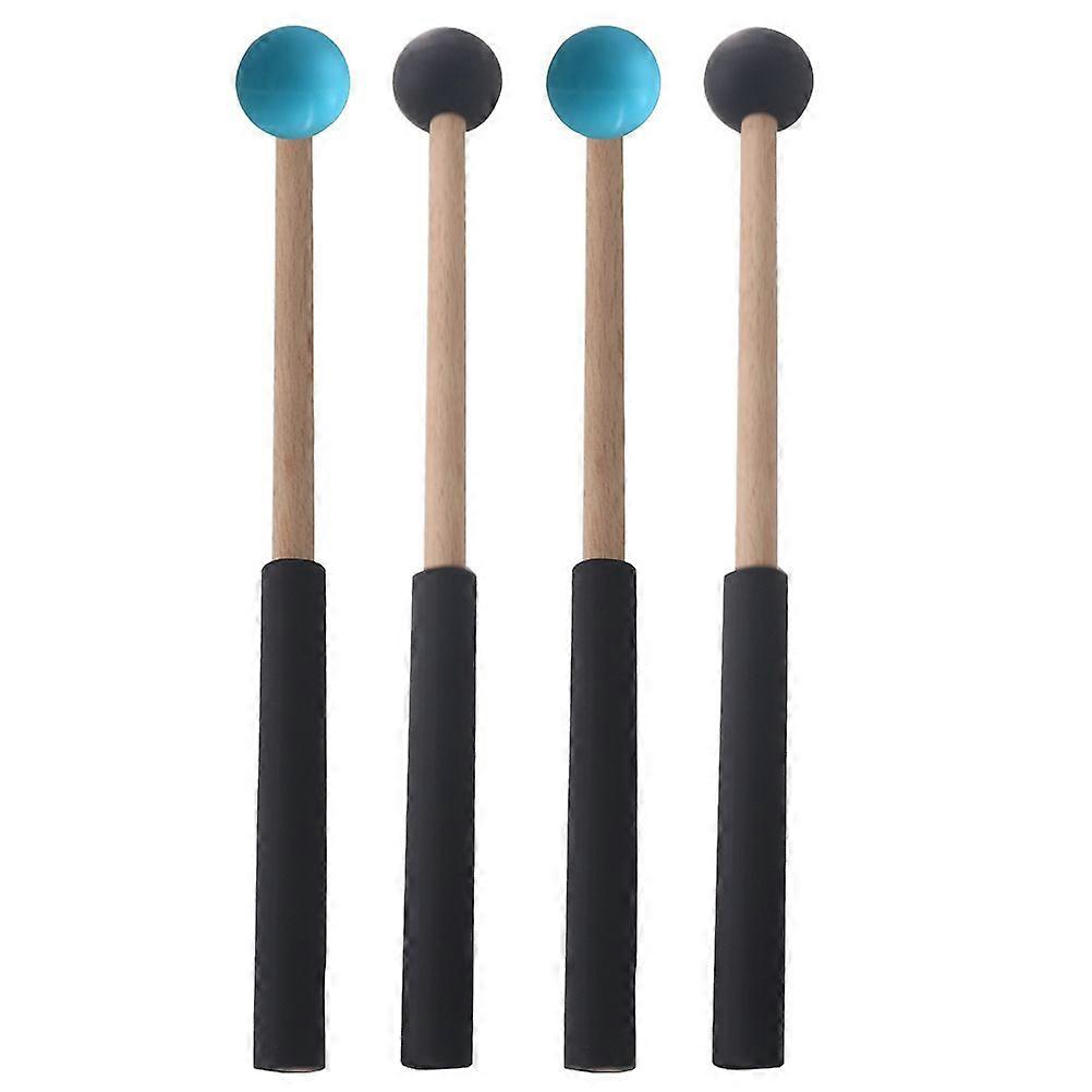 2 Pairs of Tongue Drum Drumsticks Percussion Instrument Mallets Marimba Mallets
