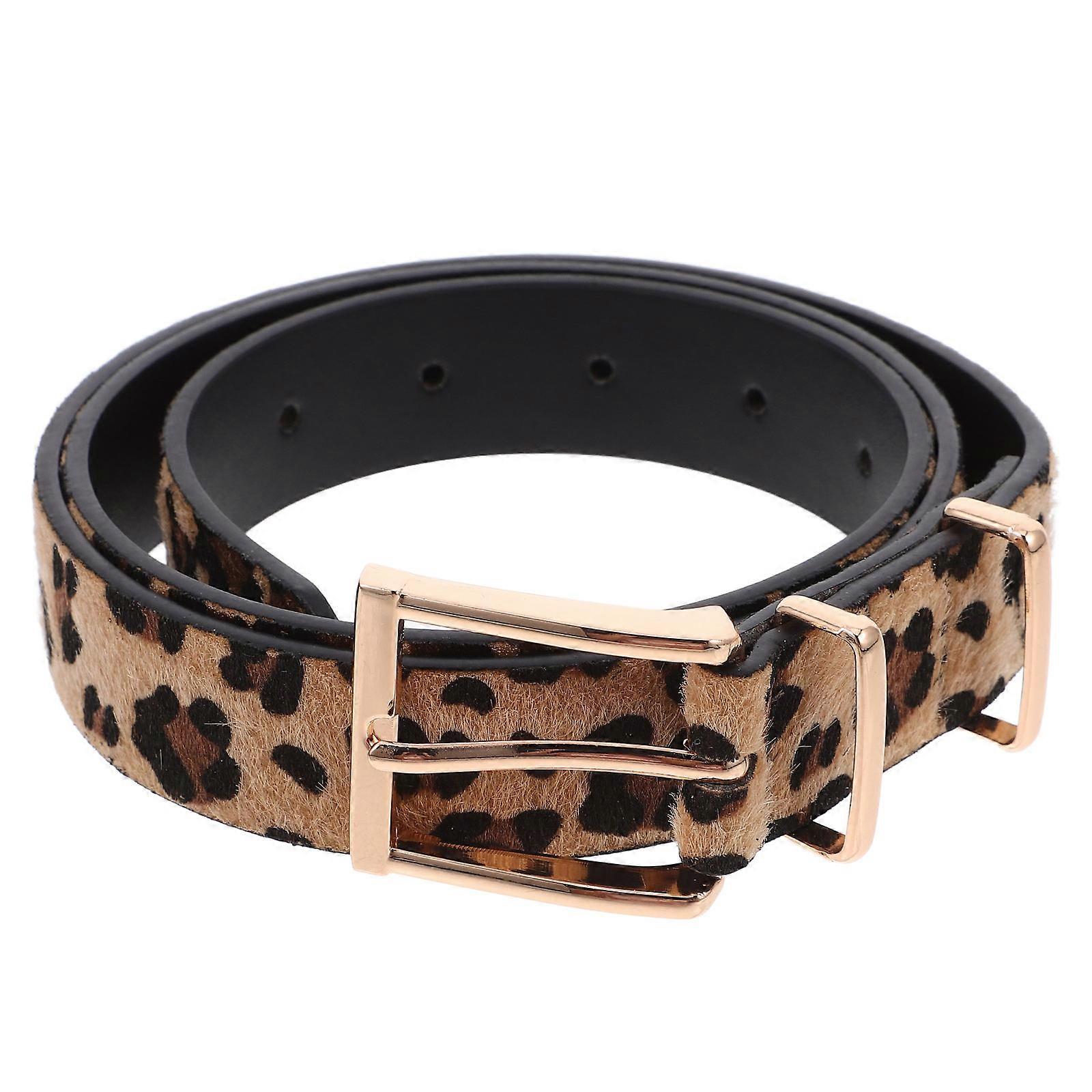 Faux Leopard Print Waist Belt for Women – Stylish, Versatile Accessory for Jeans, Dresses, Everyday & Special Occasions, Long Fashionable Design
