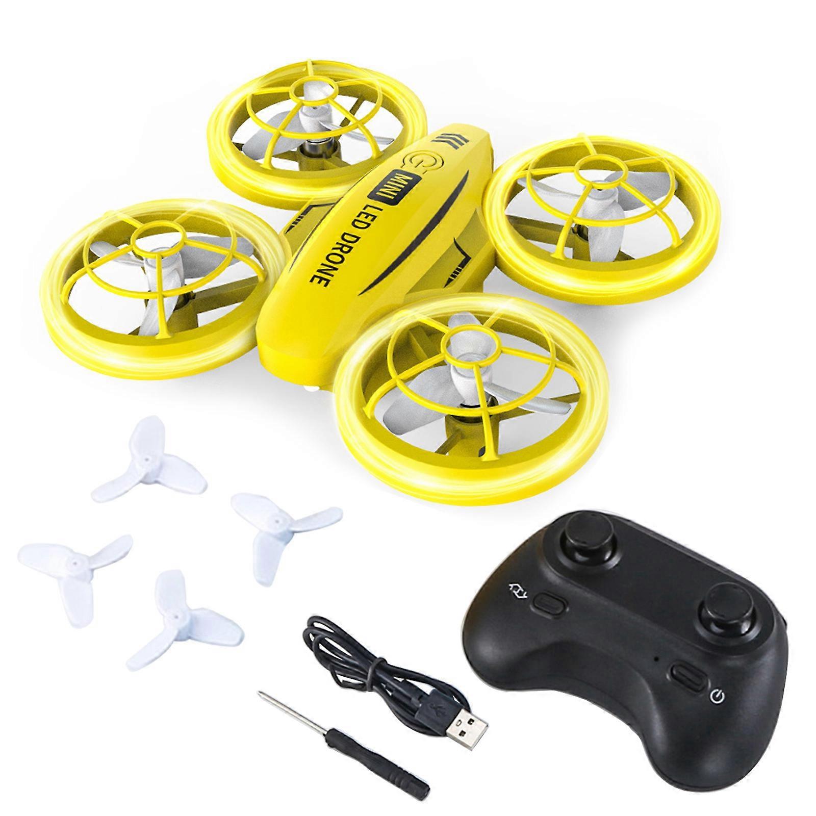Beginner Friendly Remote Controlled Flying Device Featuring Headless Mode and 360° Flip Function Providing Funny for Kid  Yellow