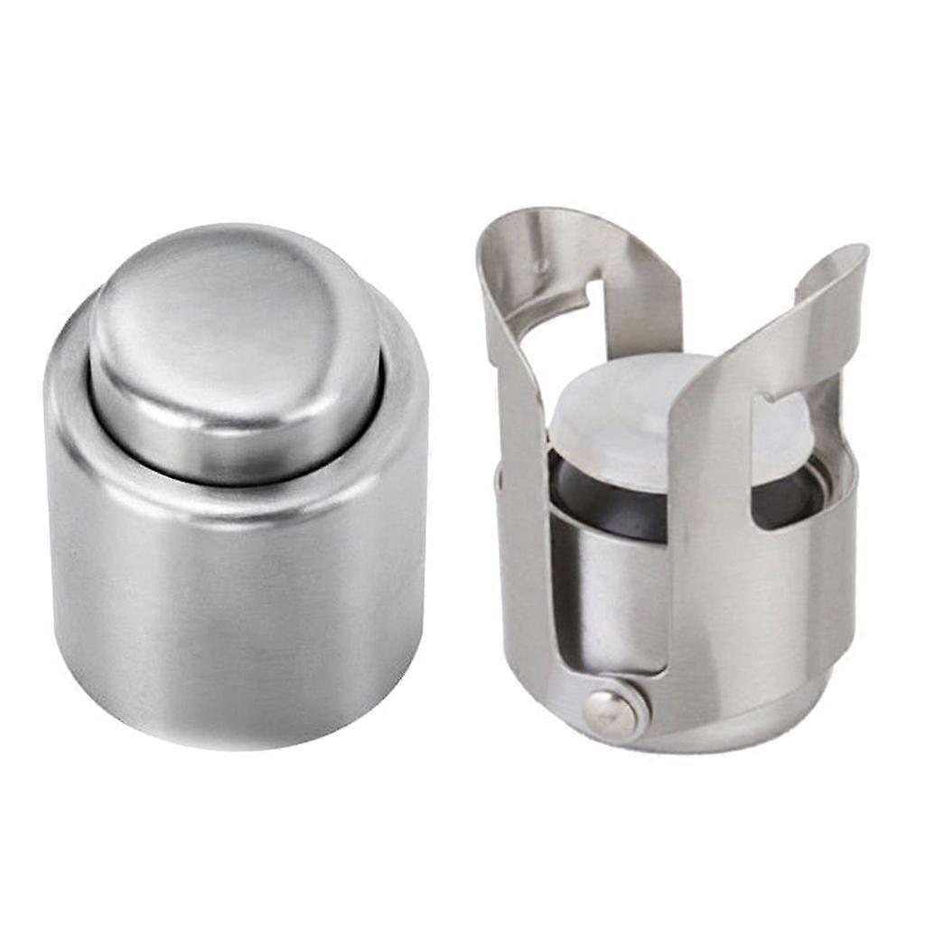 2pc Vacuum Champagne Bottle Stopper Plug 4.2/2.5cm