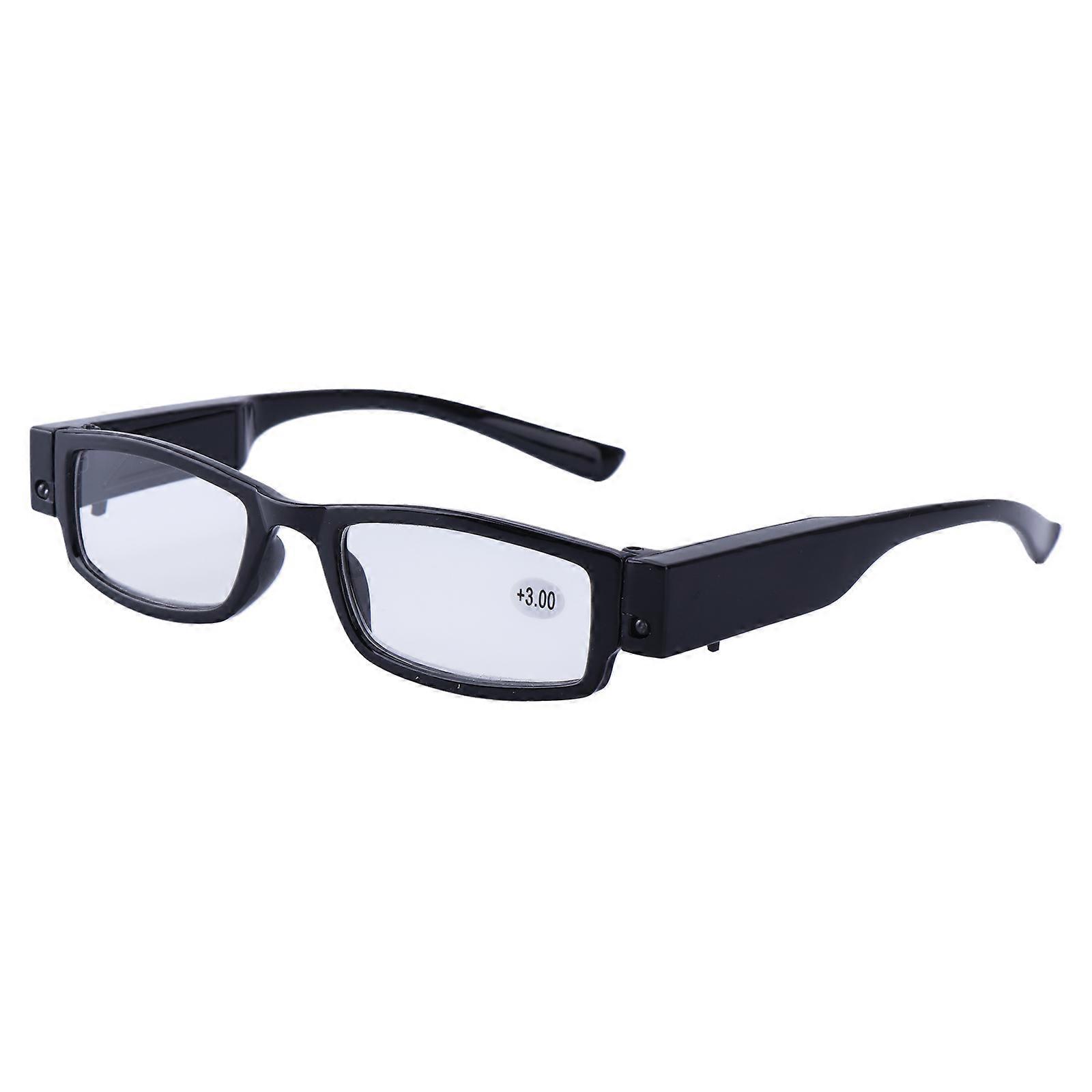 Light UP Multi Strength Eyeglass LED Reading Glasses Spectacle Diopter Magnifier