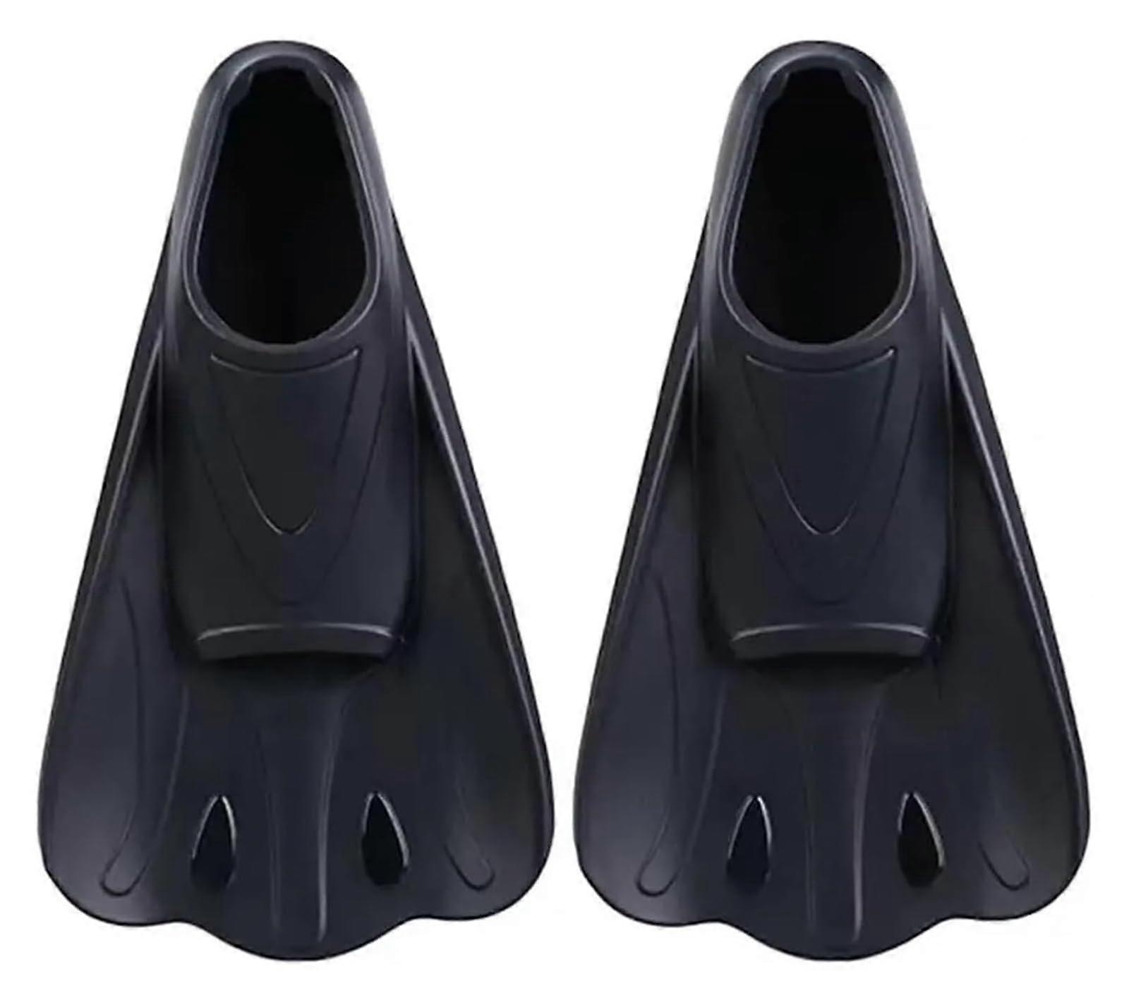 1 pair of swimming f, comfortable, nonslip, professional training (Black, 3XS)