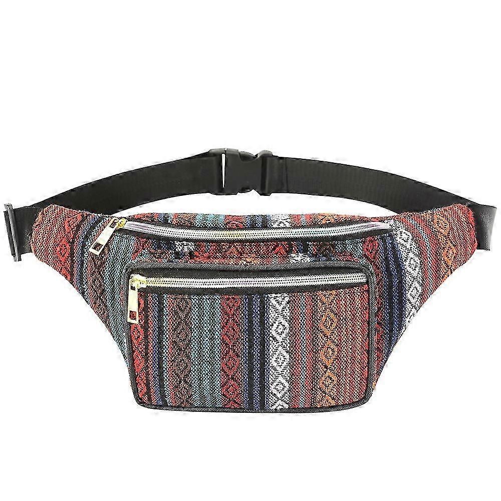 34x15cm Bohemian έθνικ στυλ υπαίθρια αθλητική τσάντα μέσης για τη μόδα