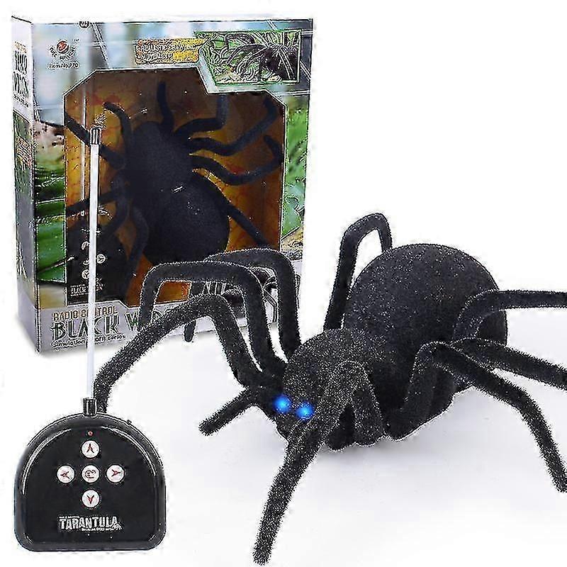Wireless Remote Control Spider, Multi-function High Simulation Remote Control Two-way Four-way Spider Infrared Remote Control Tarantula Black Widow To
