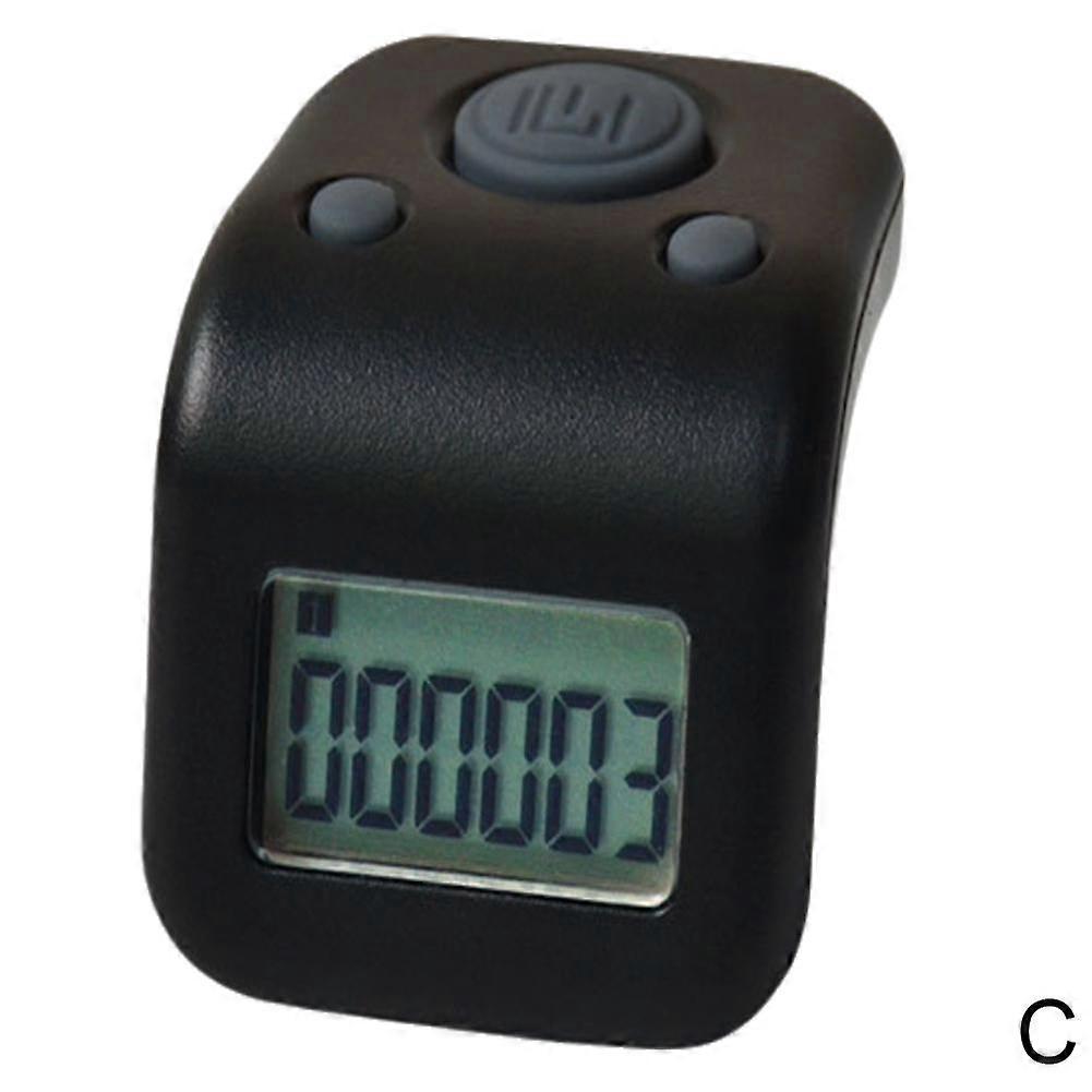 Waterproof black (C)$ Waterproof counter sports exercise point counter finger counter