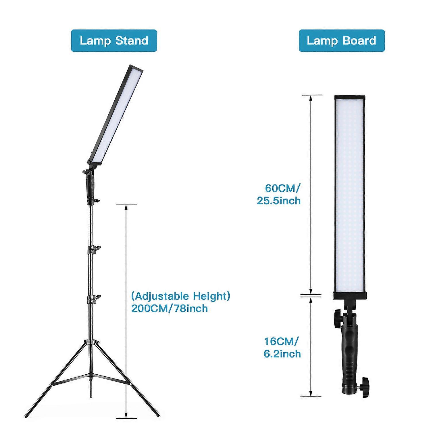 Kit di luci video a LED multifunzionali - Luminosità regolabile con supporto e telecomando