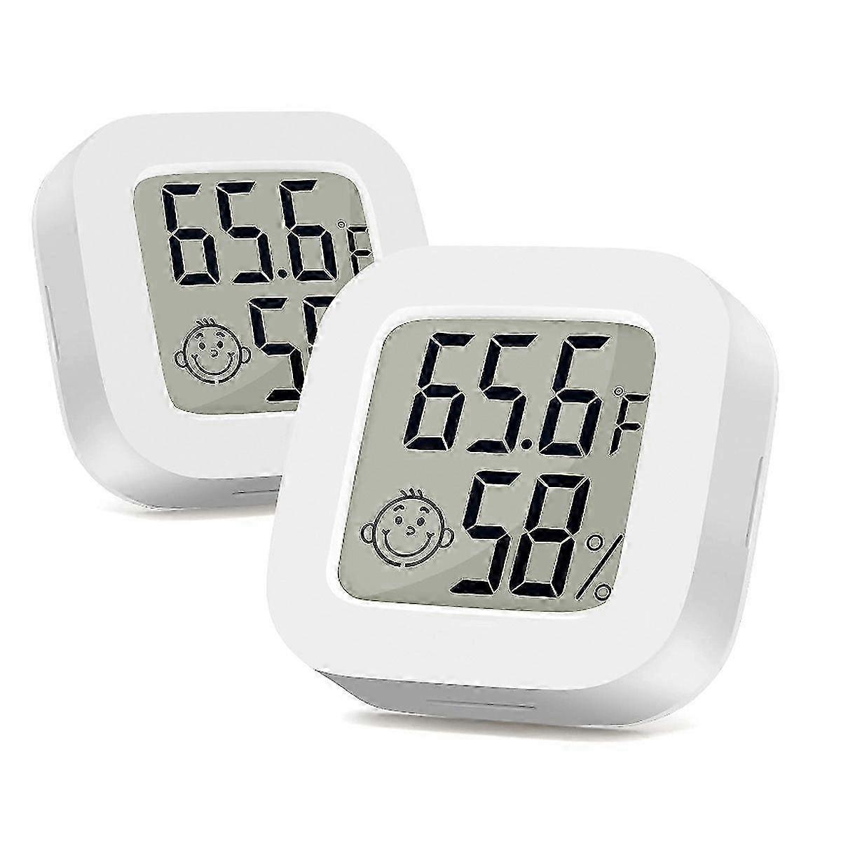 2-Pack Digital Indoor Thermometer Hygrometer for Room Temp & Humidity