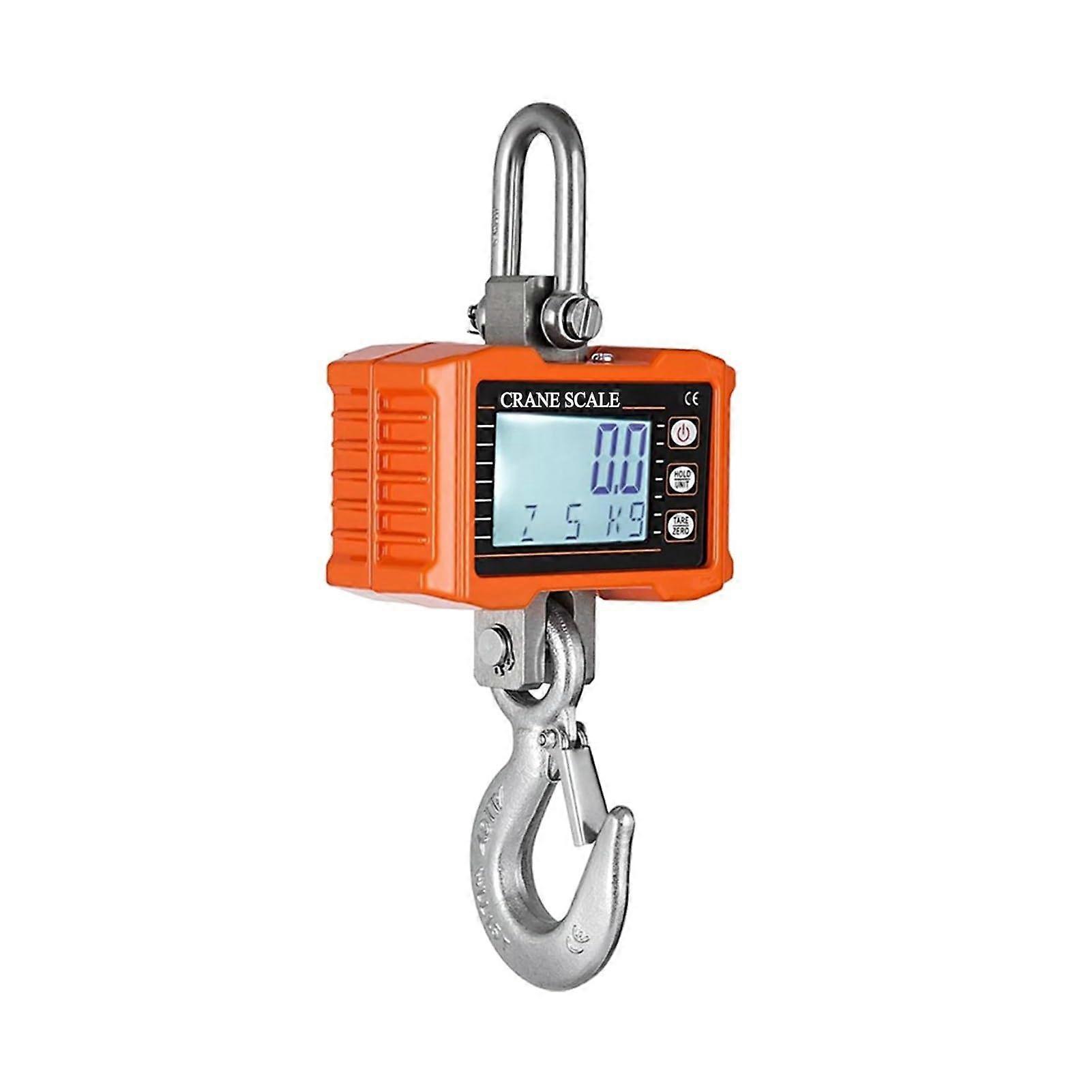 Industrial Scale Digital Hanging Scale 1000kg/ 2204lbs Crane Scale LCD Backlight