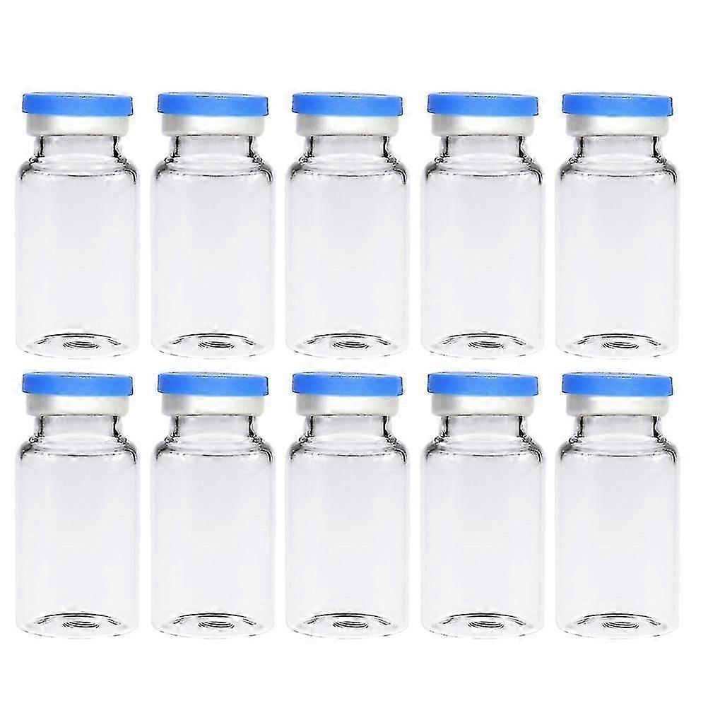 20pcs Flacons en verre durable transparent de 10 ml pour une utilisation en science cosmétique