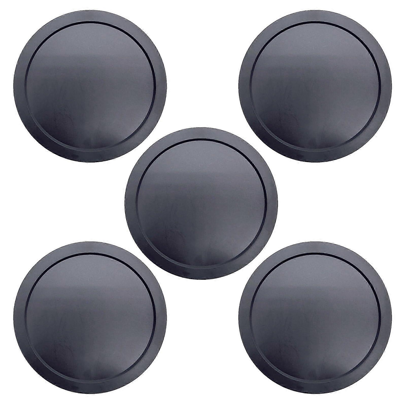 Hockey Puck Heater 5 Piece Black Round Replacement Pucks For Game Tables Durable Equipment