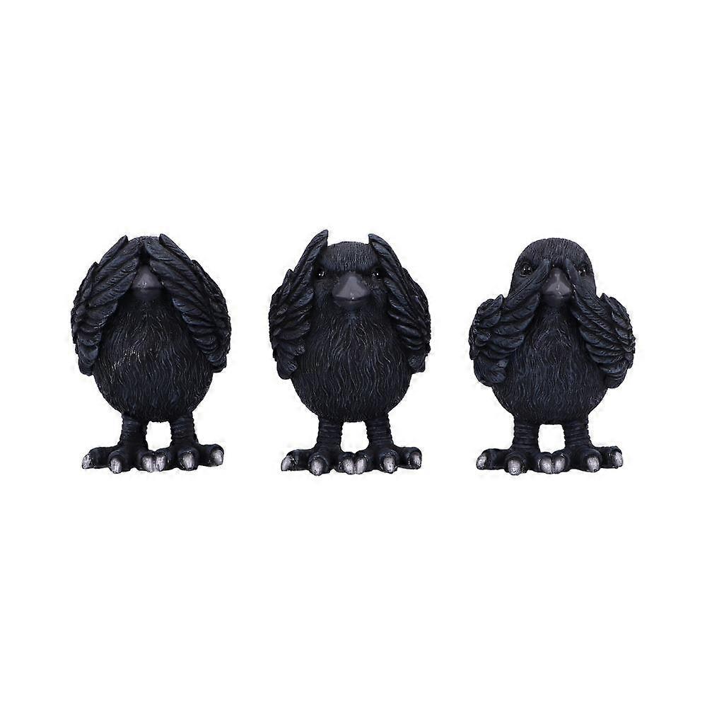 Three Wise Ravens Figurines 87cm