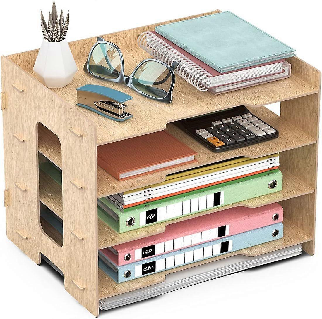 Office Mail Tray, 4 Tier A4 Filing Trays