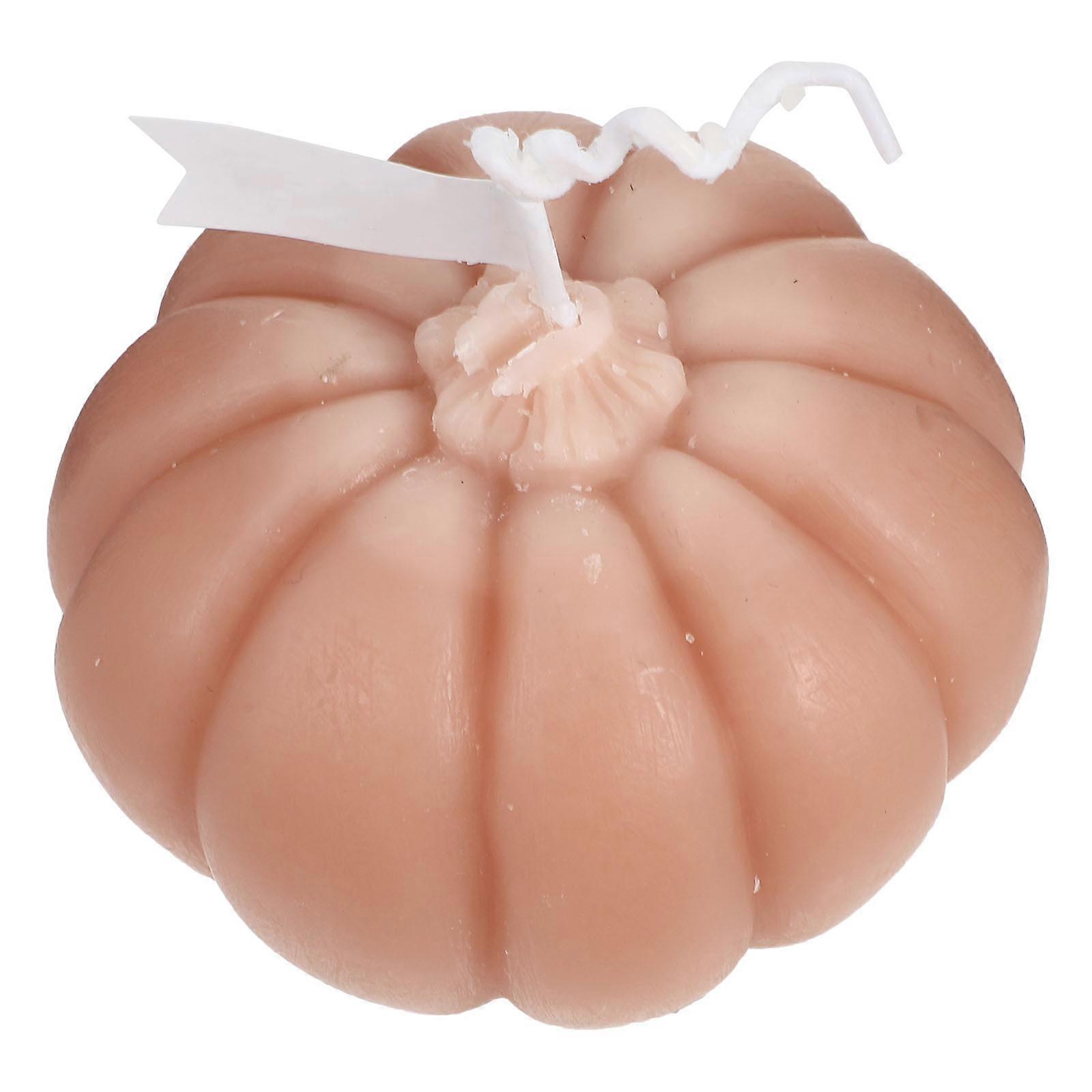 Fruit Scented Pumpkin Candle Home Decor 7x7x4.5cm Paraffin 1Pcs