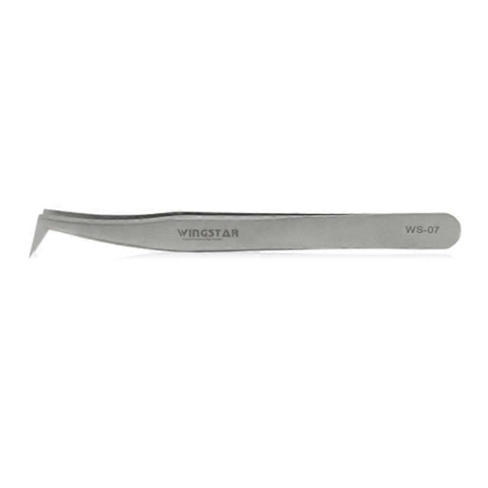 Eyelash Extension Tweezers Set Straight And Curved Tip False Lash Tweezers Eyelash Applicator Tool--Big Seven Tweezers