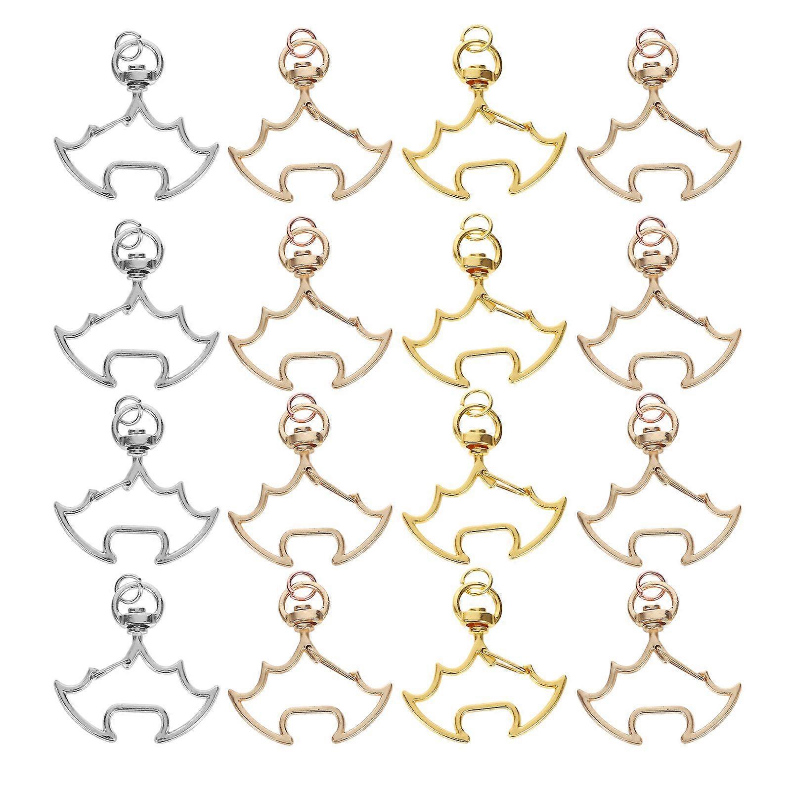30pcs Keychain Hooks Key Chain Clips Swivel Snap Hooks for DIY Key Jewelry Crafts