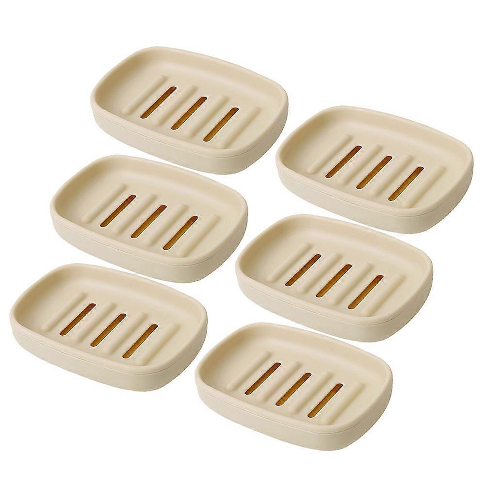 6PCS Portable Soap Cases with Lid Drainable Soap Holders for Bathroom, Travel & Outdoor Use