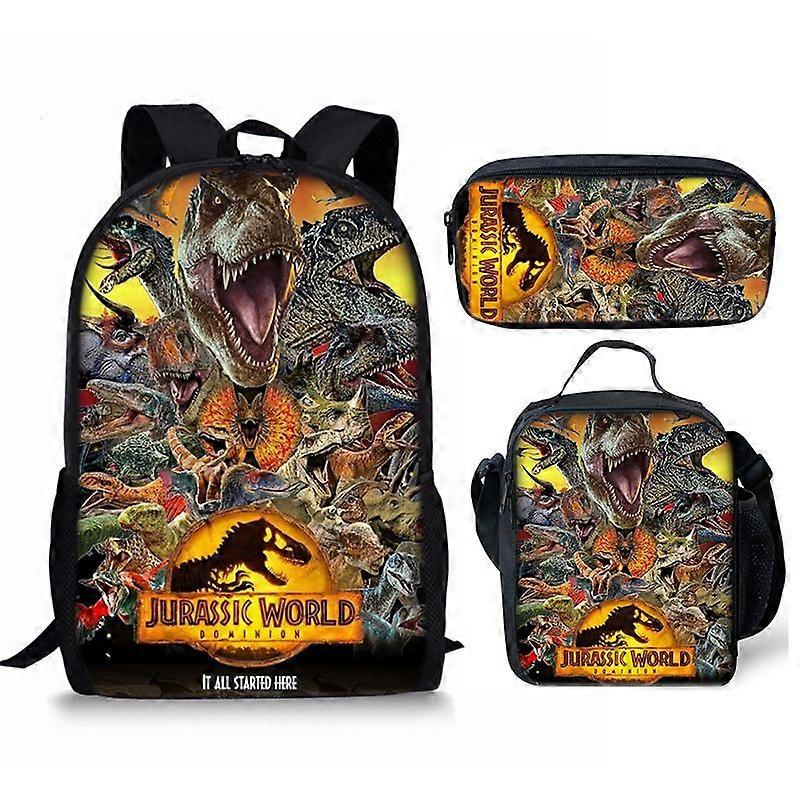Student Backpack Three-piece Anime Cartoon Backpack