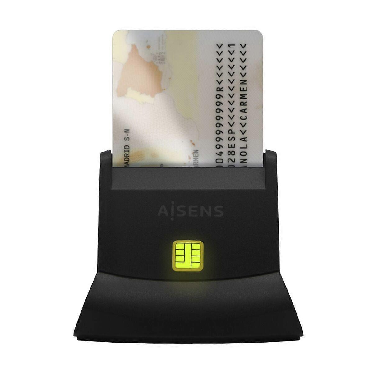 Lecteur de carte DNI/SIP Aisens ASCR-SN05-BK Noir