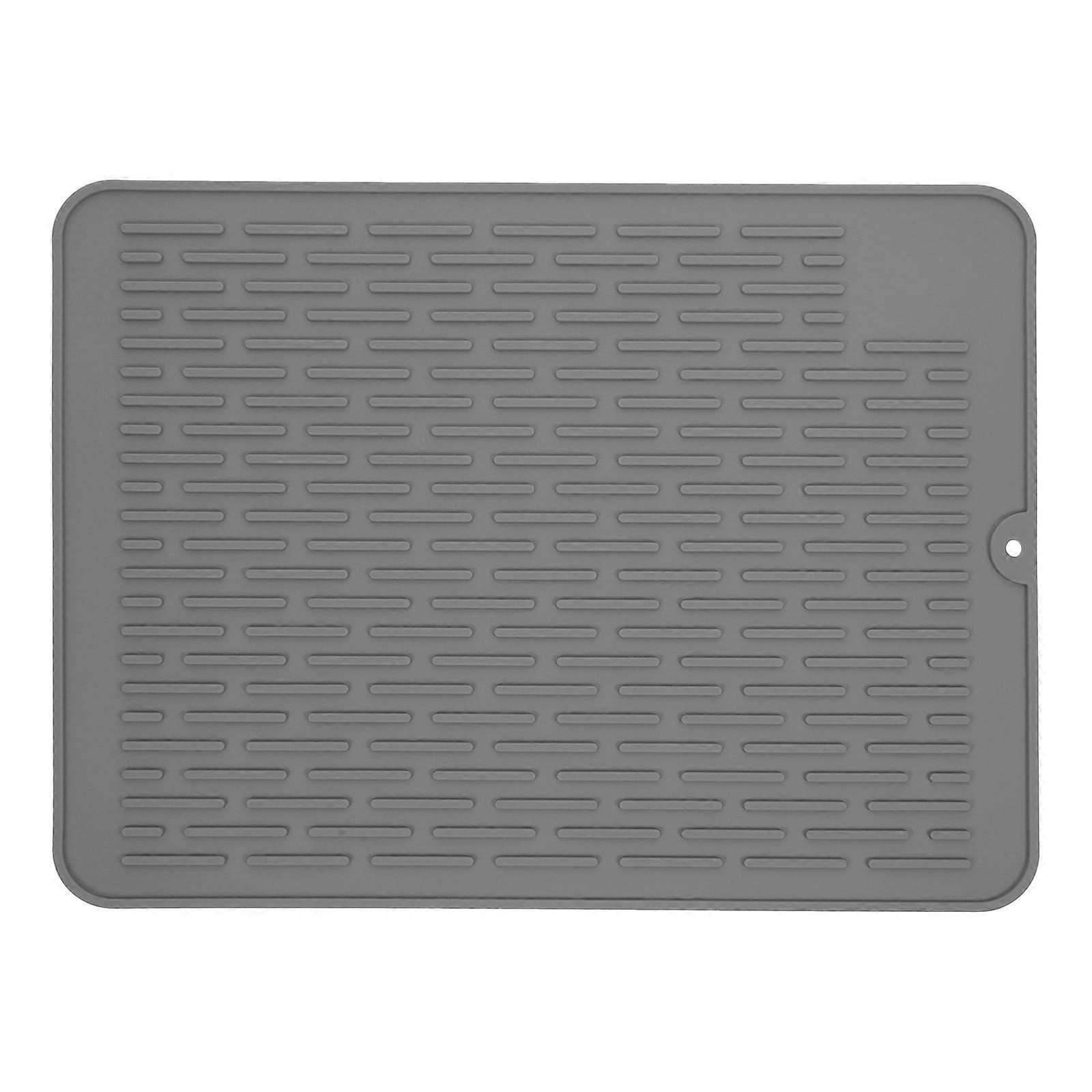 BBQ Utensils Mat Tool Mat For Outdoor Grilling Rectangular Grey 40.00X30.00X0.50CM 1Pcs