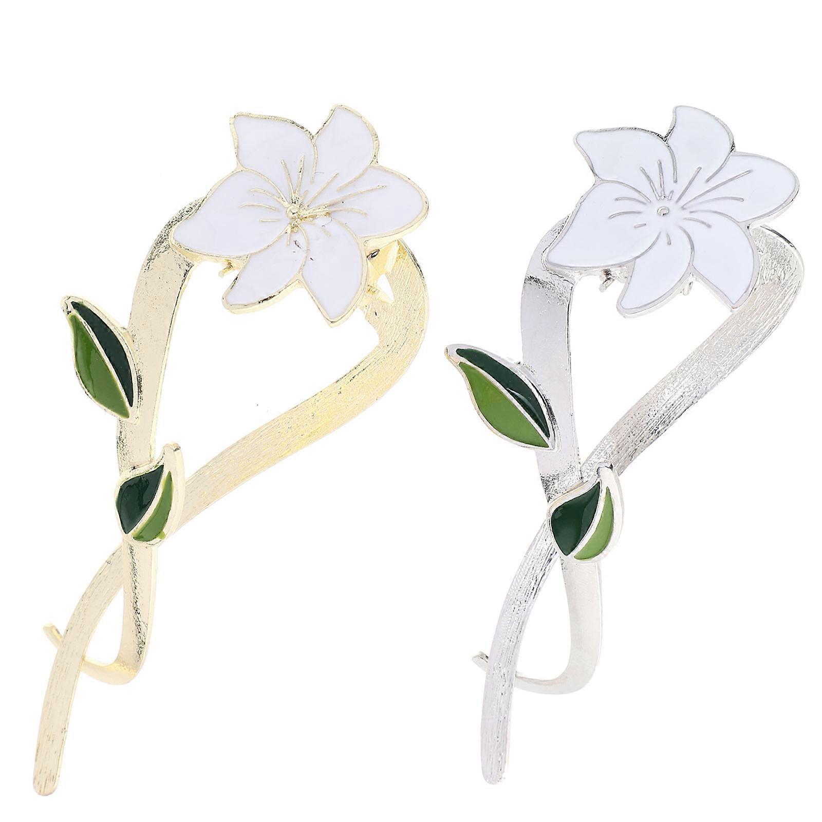 女性用ヴィンテージフラワーヘアクリップセット – 耐久性があり、快適なホールド感で、どんな機会でも薄くスタイリングできます