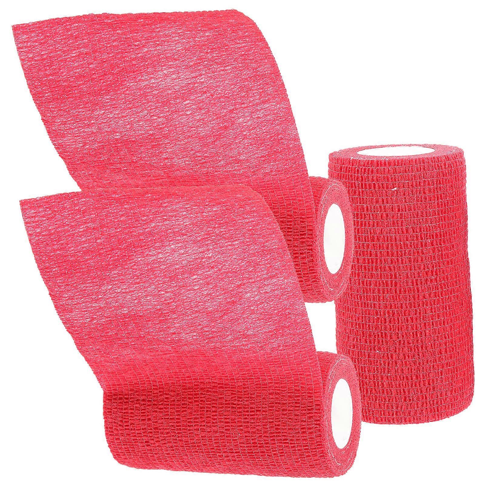 Racket Handle Tapes Grip Tapes Non Woven Fabrics Add Friction for Outdoor Ball Games Paddle 10cm*4.5m 3 Rolls