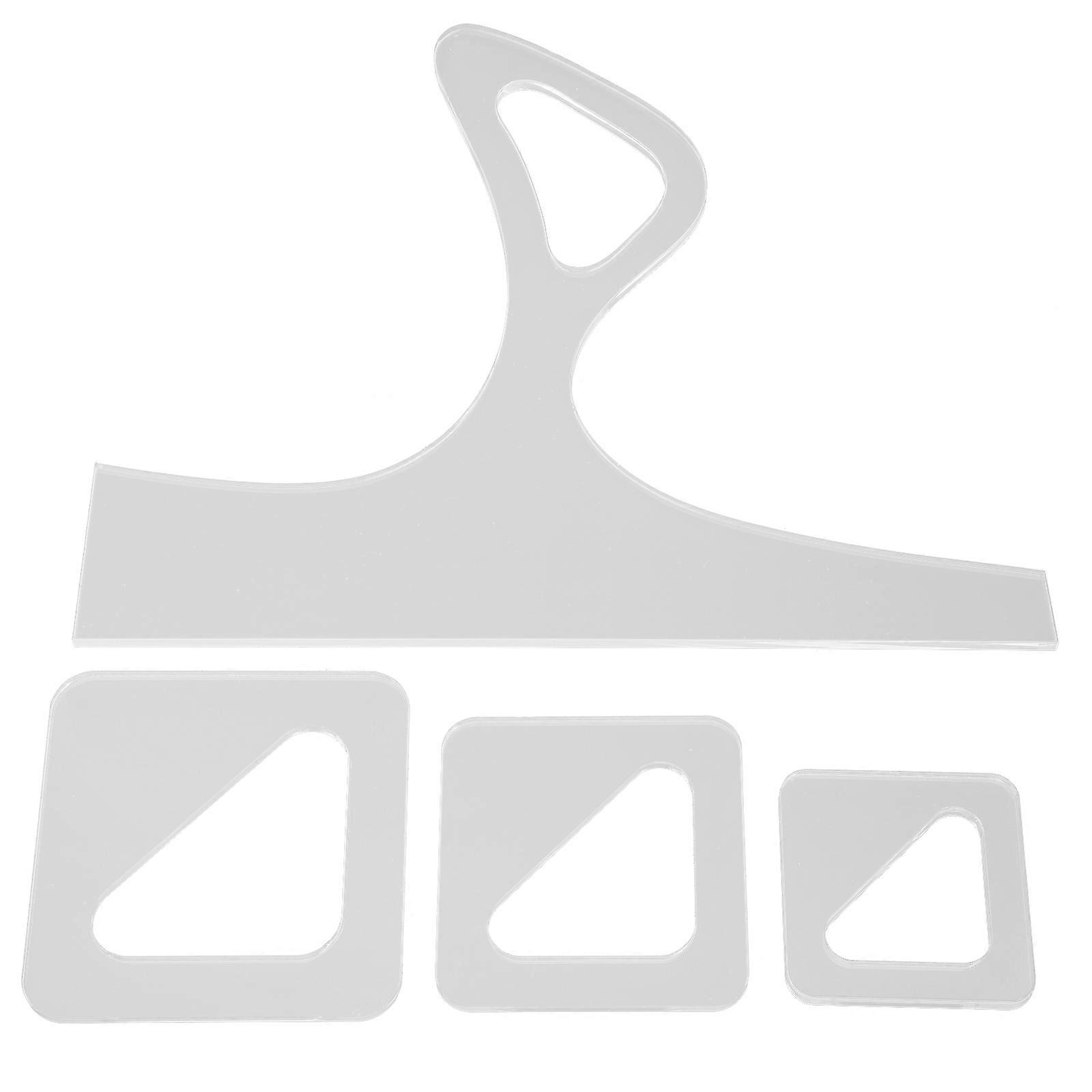 Reusable Chop Board Handle Template Acrylic Charcuterie Board Handle Template Cutting Board Handles Kitchen Use 4Pcs