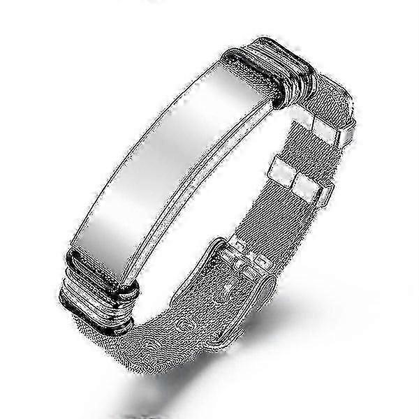 ステンレス鋼メンズファッションメッシュストラップカーブブレスレット