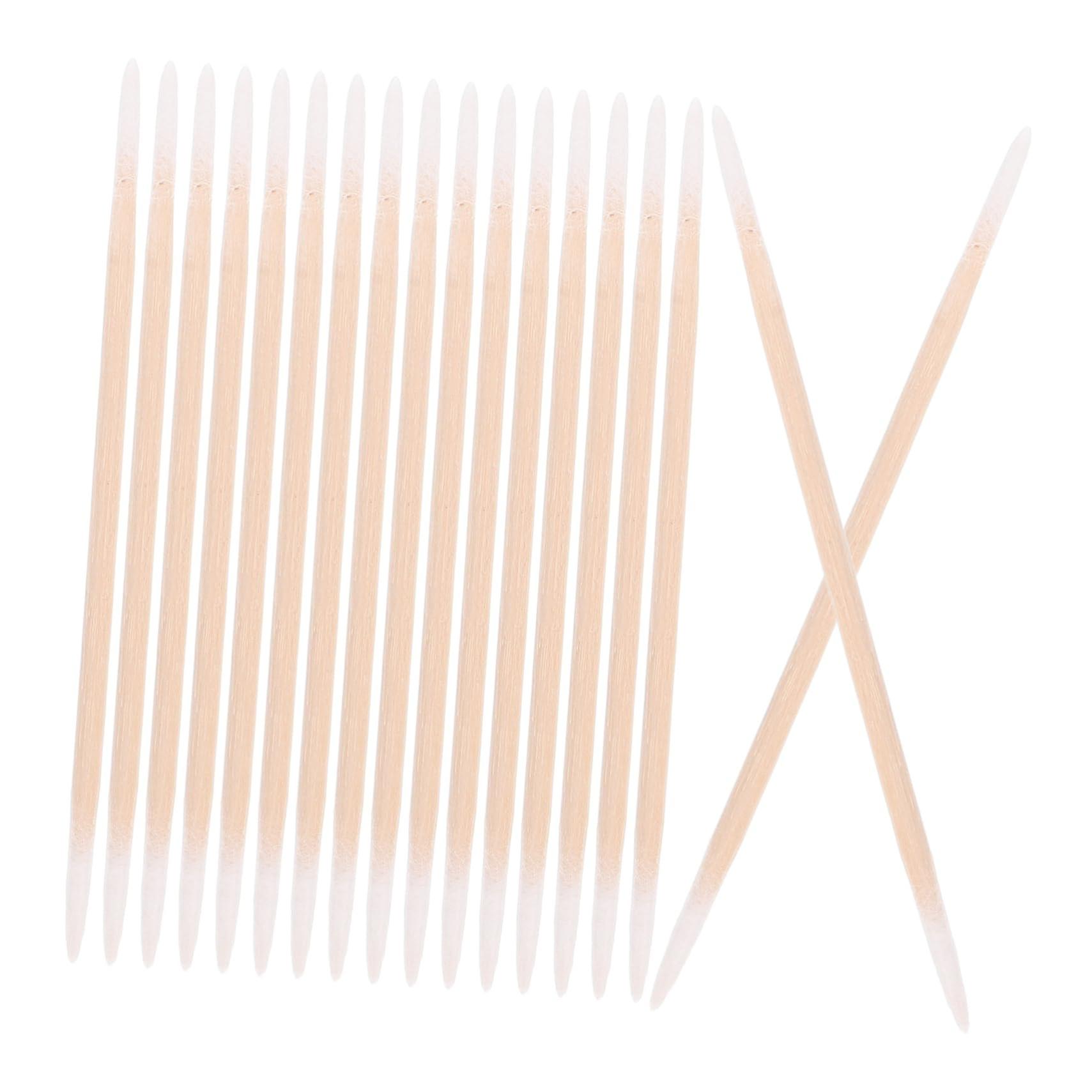 Double Pointed Cotton Buds Pack of 2, Long Micro Swabs for Makeup, Lace Cotton Swabs, Pointed Cotton Tips