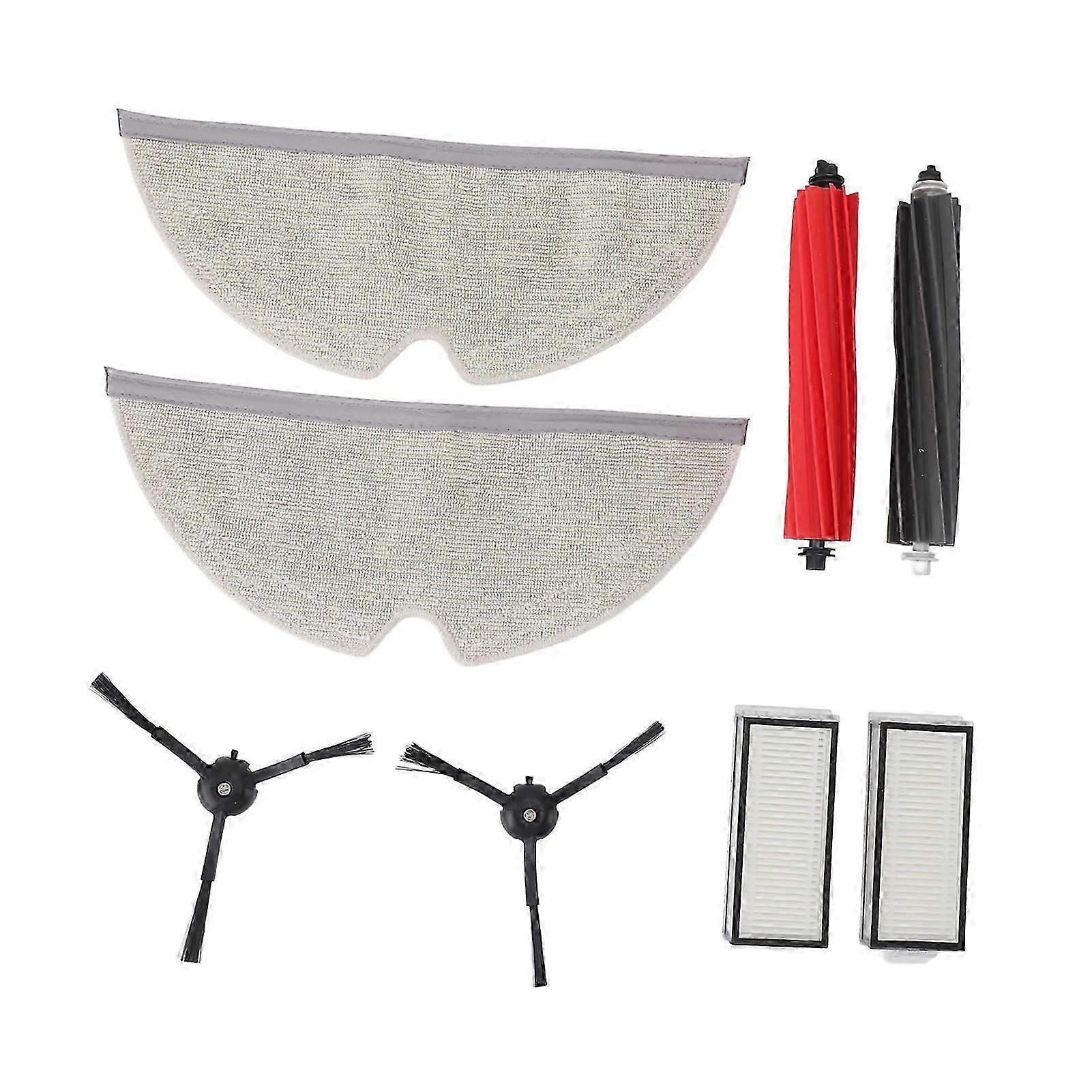 2 Pack Replacement Parts for Roborock Q8 Max Vacuum Cleaner Main Brushes Side Brushes Filters Mop Cloths Robot Vacuum Cleaner Accessories Kit