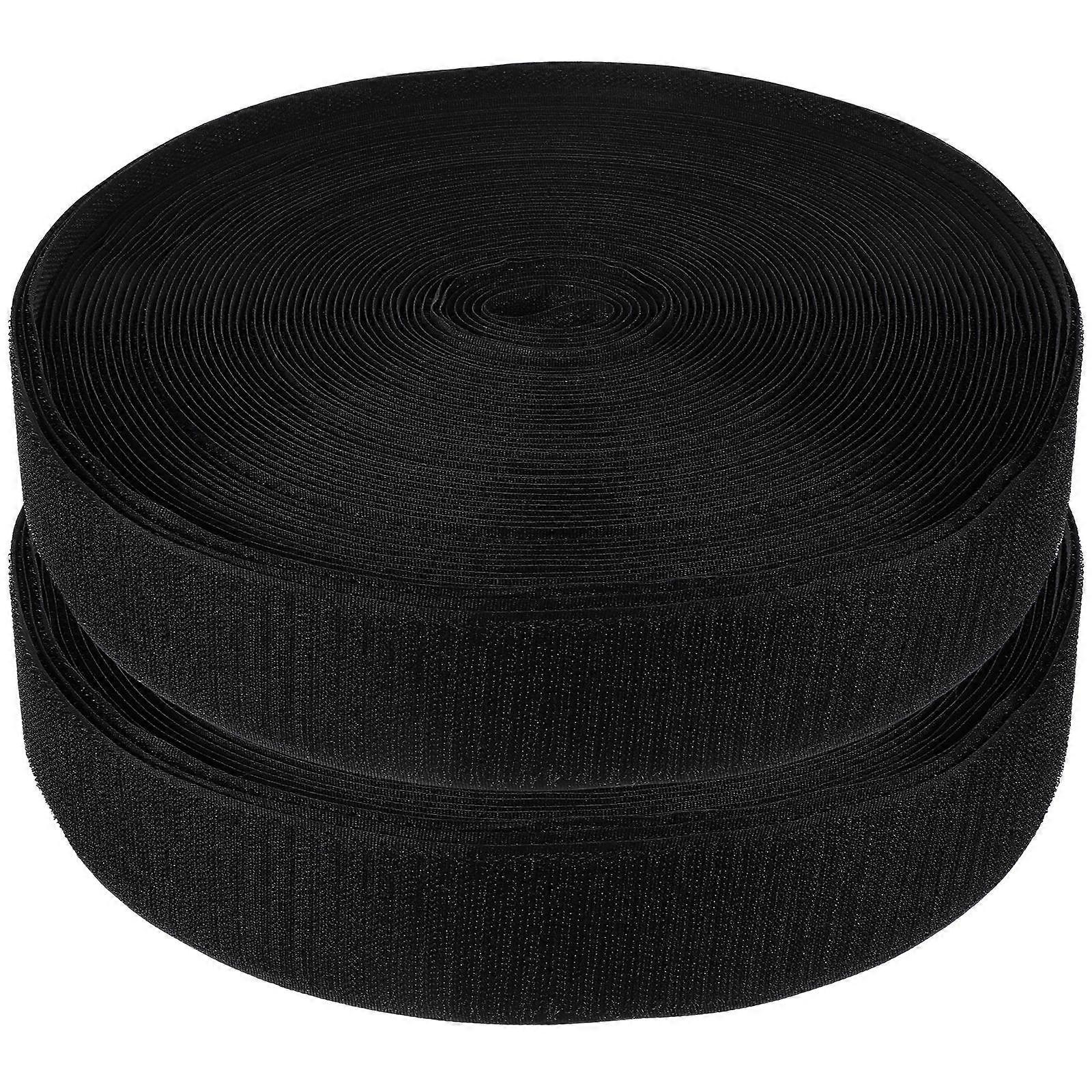 Multifunctional Strap Hook and Loop Tape for Diy Projects Clothing Sewing 2 Rolls