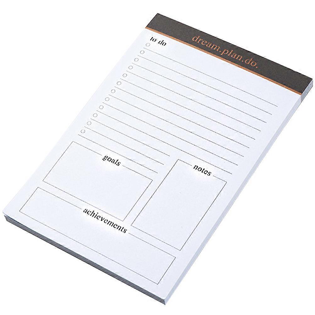 Schedule Plan Notebook Planner Notepad Office Work Students 22.9x15.3cm Data Analysis 1Pcs