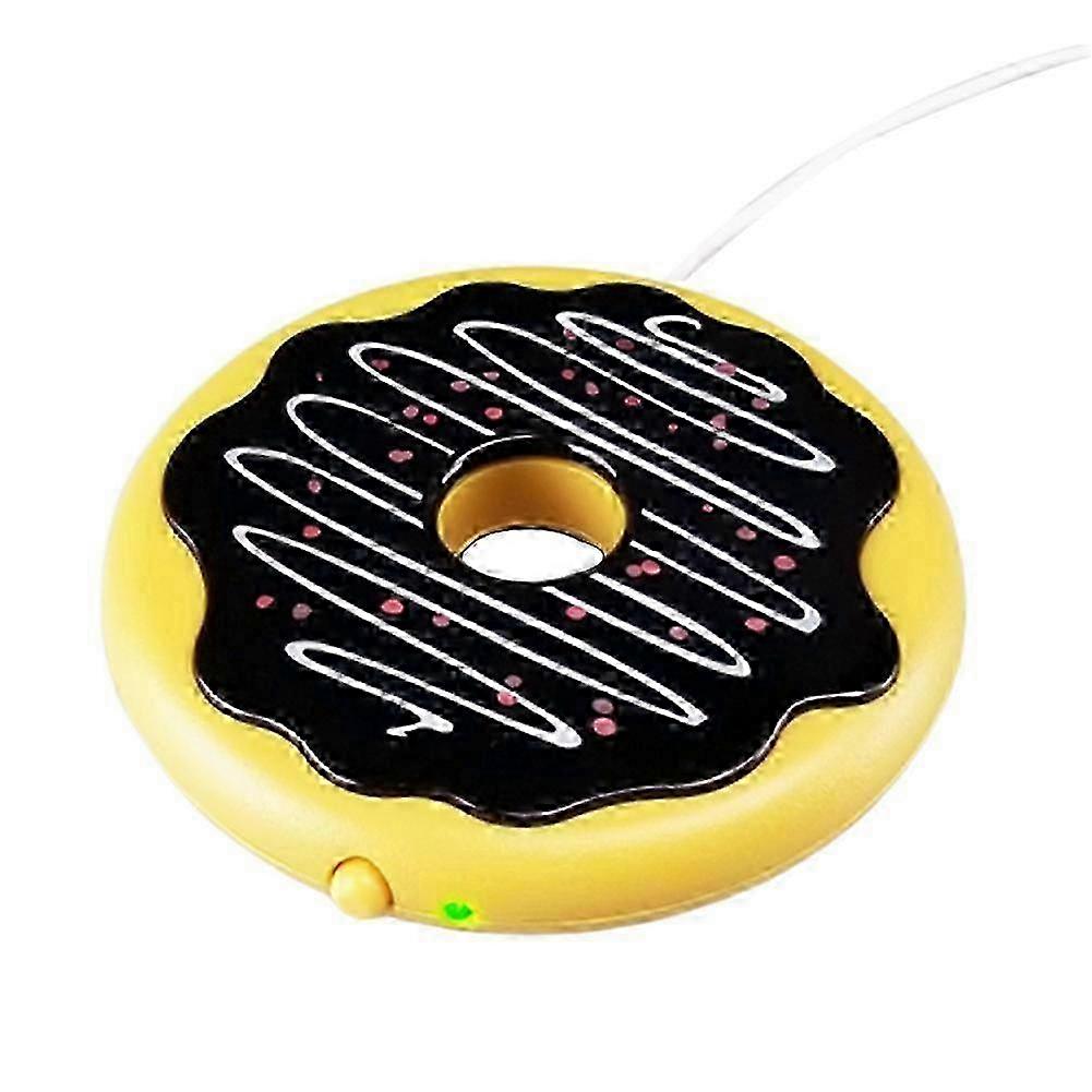 Cute Doughnut Shape USB Heating Thermal Insulation Coffee Cup Mug Pad Warmer Mat
