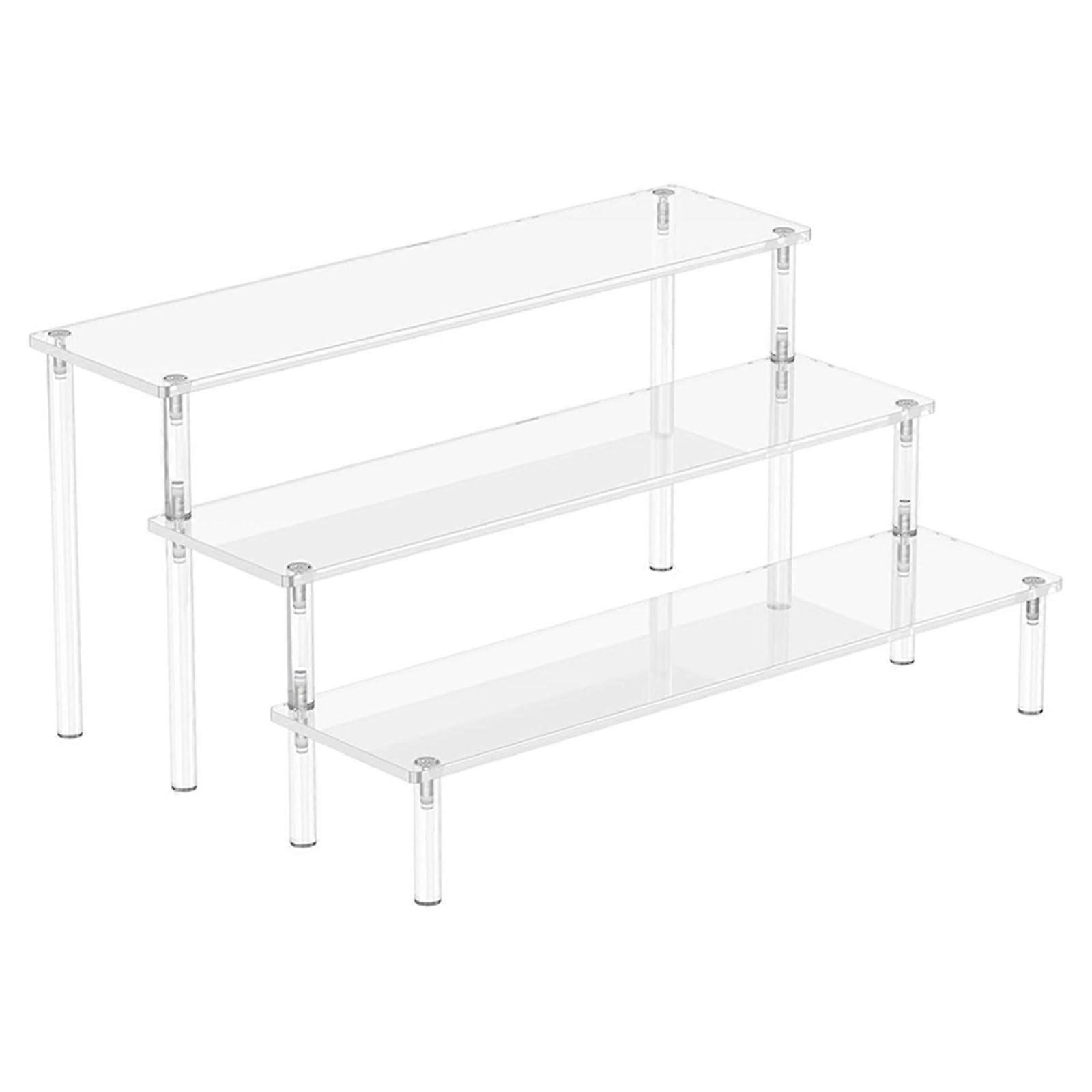 Acrylic Display Stand for Small Collectibles and Beauty Products, Clear Functional Presentation Holder, Sturdy Design