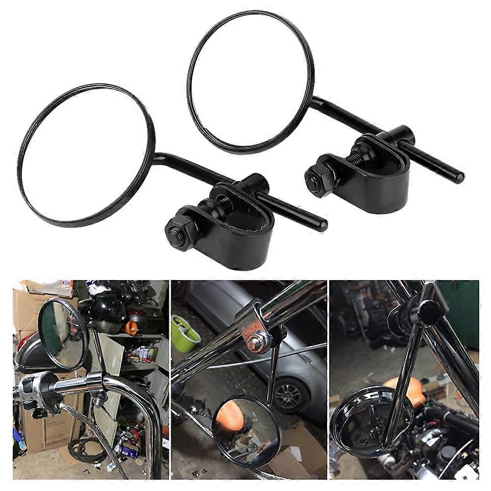 2Pcs Motorcycle Modified Rearview Mirror Reverse Rear View Side Mirrors Carbon Fiber