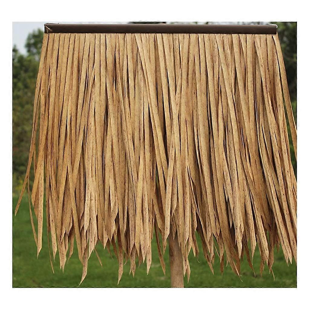 Palm Thatch Simulation Thatch Tiles 0.5x0.5m Artificial Thatch for Gazebo Yellow A Thickened Fake Thatch Roof Panels