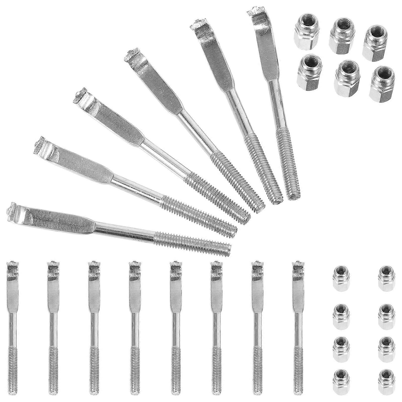 Small Banjo Hooks Nuts Craftsmanship Music Lovers 2.16X0.20X0.20in 24Set