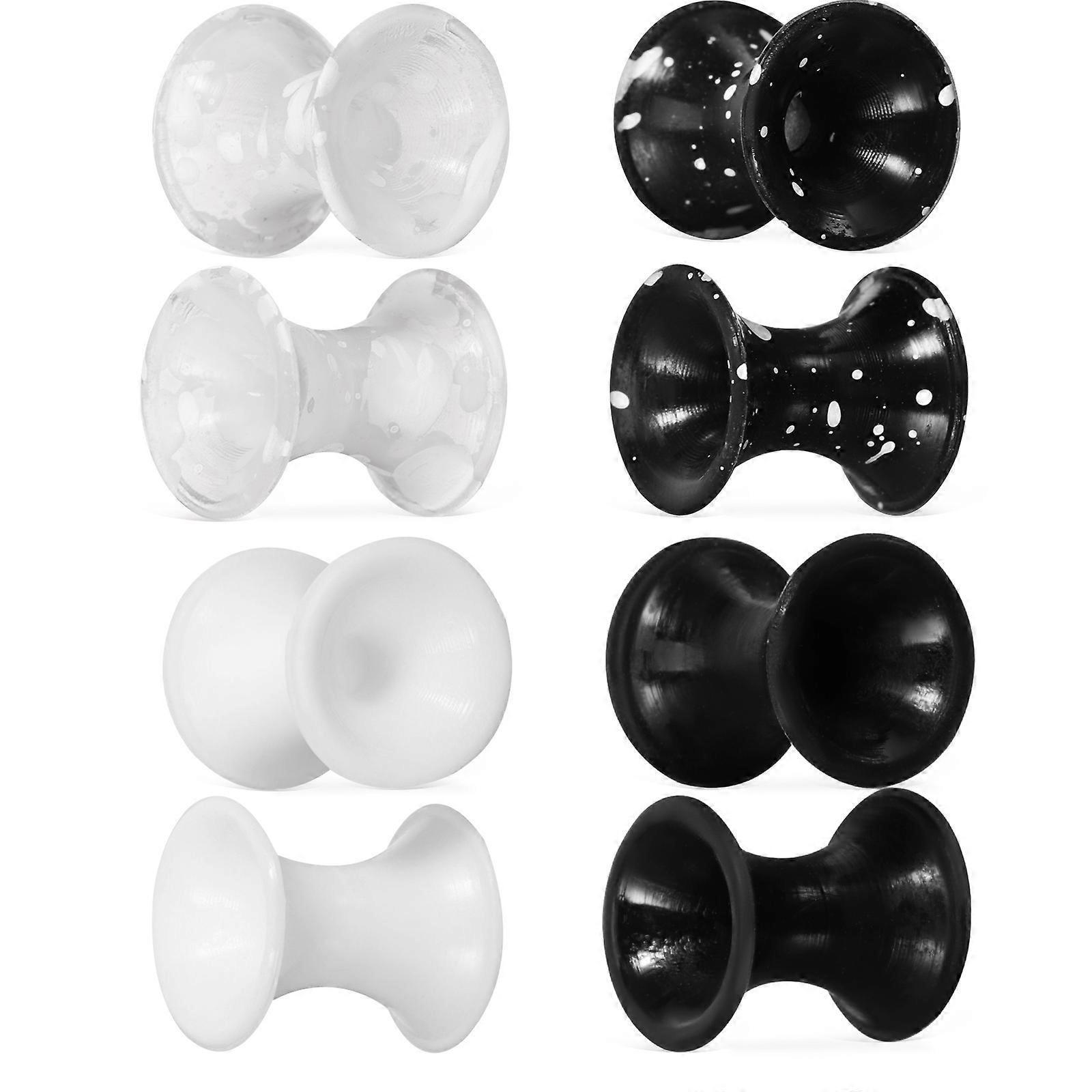 Here's a refined and professional product description for your **8 Pcs Silicone Ear Gauges Double Flared Ear Stretchers**:
### **8PCS Double