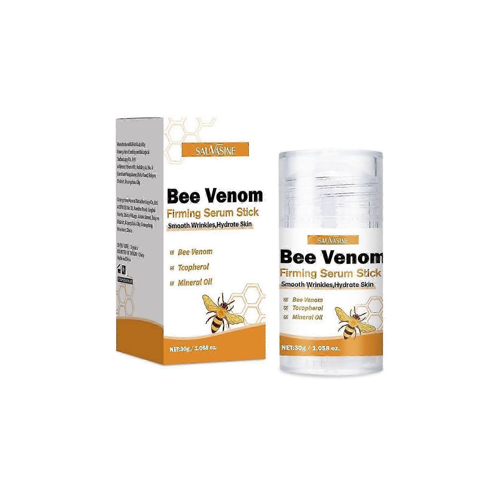 Bee Venom Firming Serum Stick, Firming Anti-Wrinkle Cream, Lifts and Tightens the Skin, Effectively Solving Wrinkles and Fine Lines, Natural Bee Venom