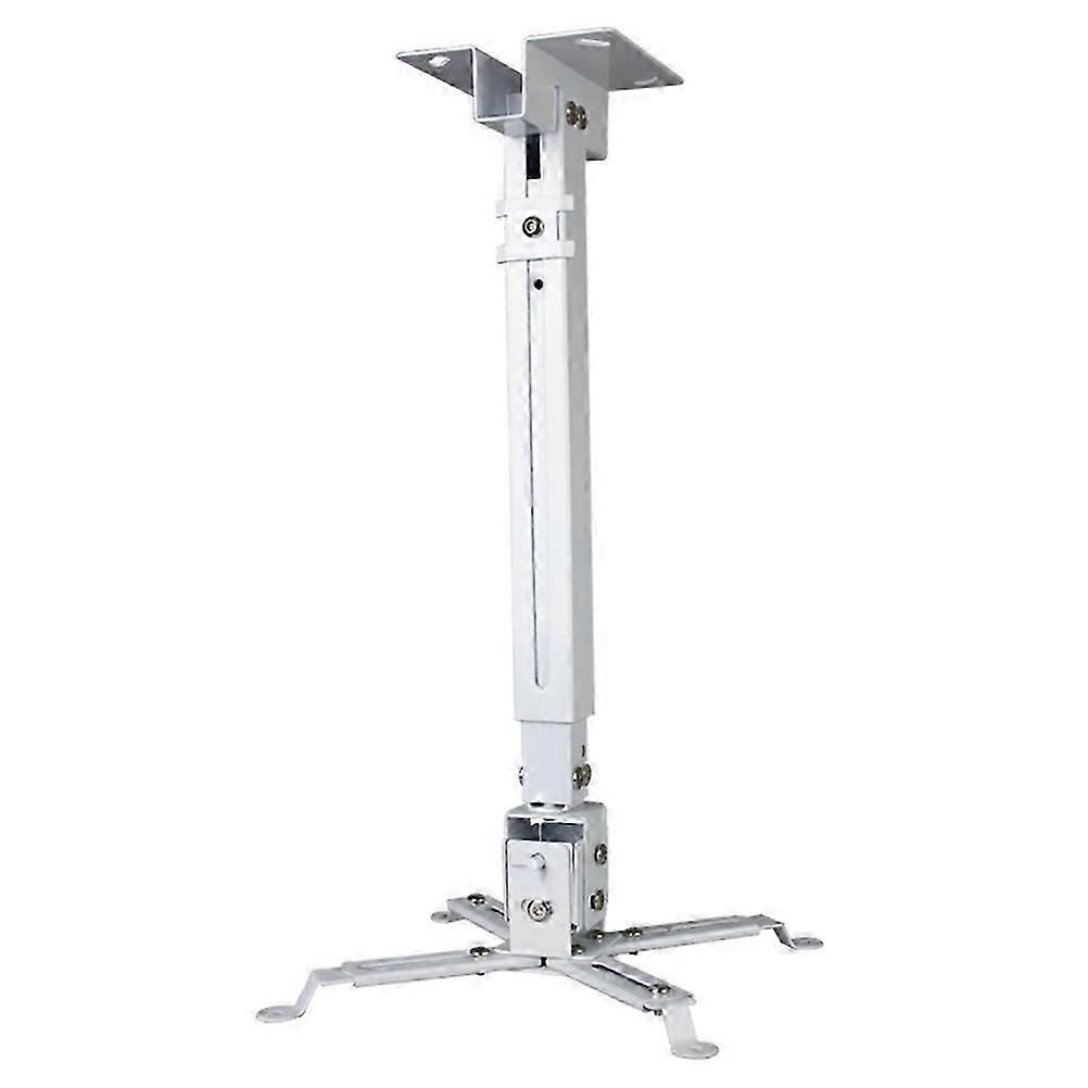 Universal Adjustable Projector Ceiling Mount Loading 15KG Wall Hanging Projector Bracket For LED Proyector Holder 4365 Iron (White)